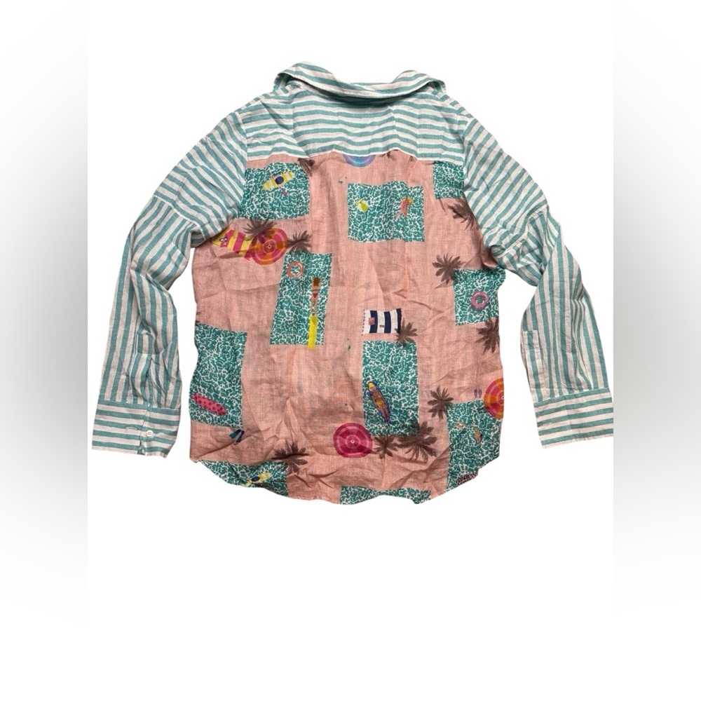Vilagallo Mafalda Shirt Pool Print size 46 (us 12)